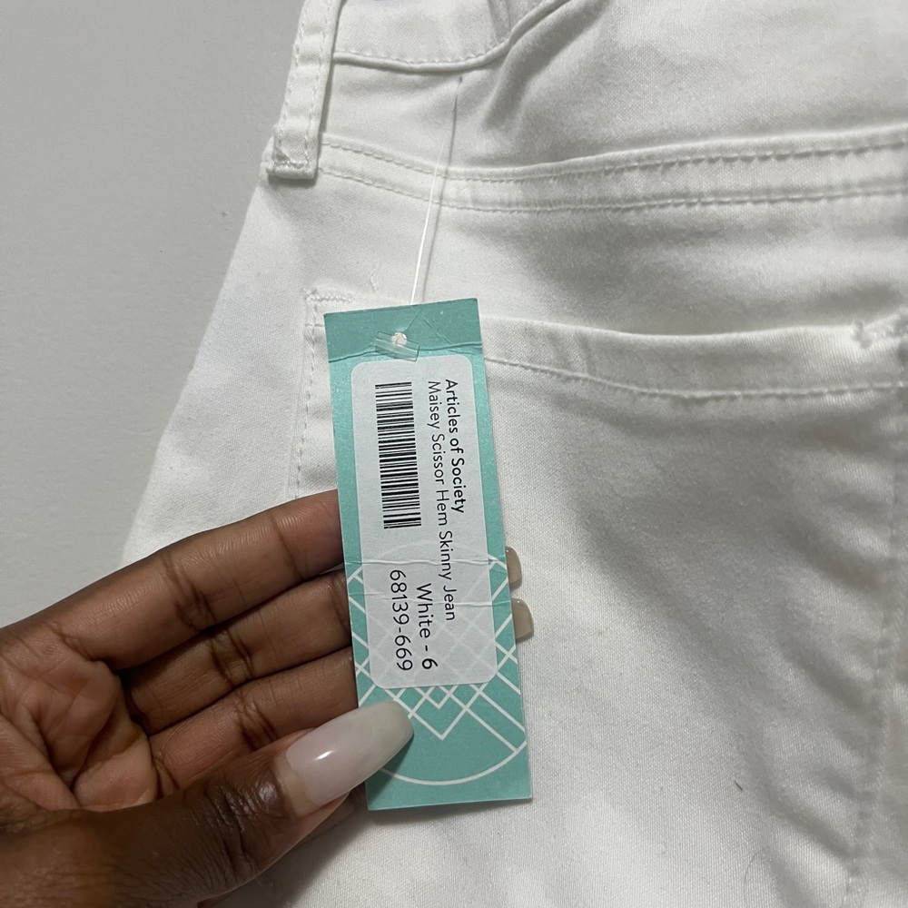 Articles Of Society Men's White Skinny Jeans - Picture 5 of 5